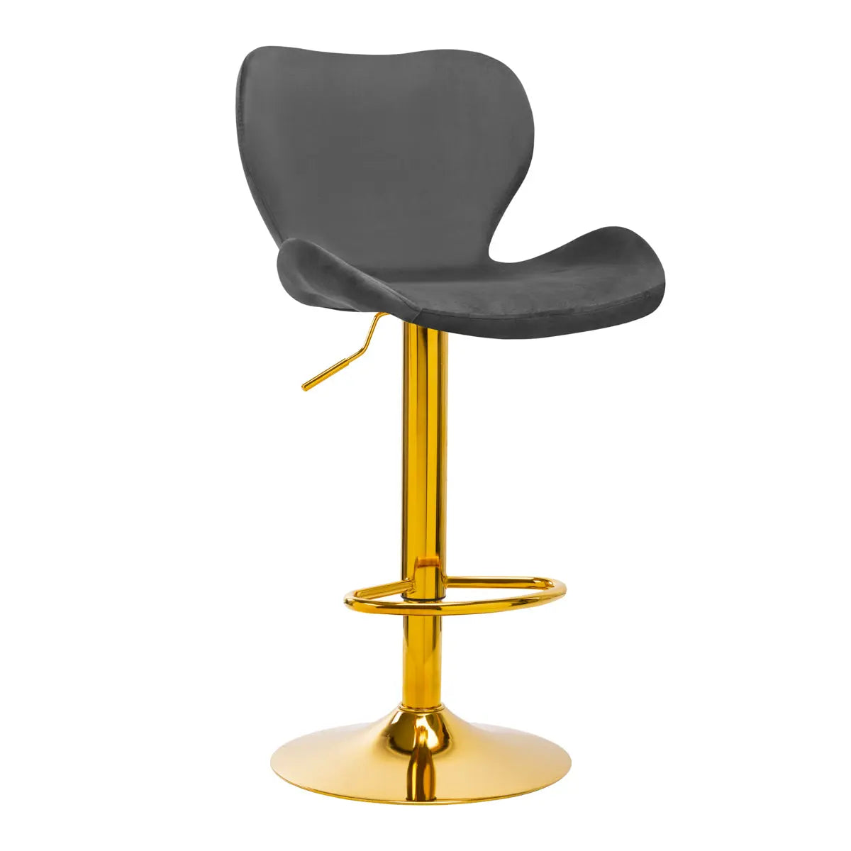 BAR STOOL QS-B15 VELVET GRAY My Store