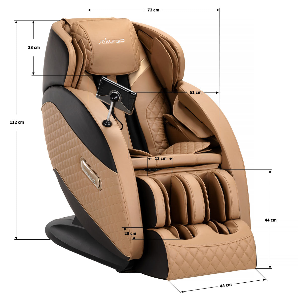 Sakura Massage Chair Standard 801 Brown – 18