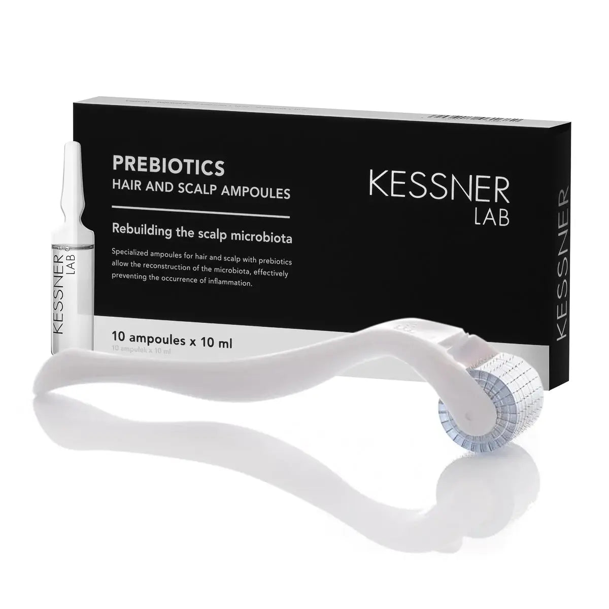 Derma roller mesotherapy set 0.75 mm 192 titanium needles and Kessner Lab Prebiotic My Store