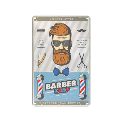 Decorative plaque barber b057